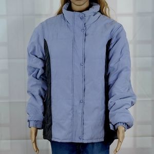 Outback trading company XL powder blue/ granite accent color women's jacket #221